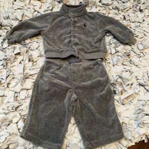 Two piece velour Polo Ralph Lauren set